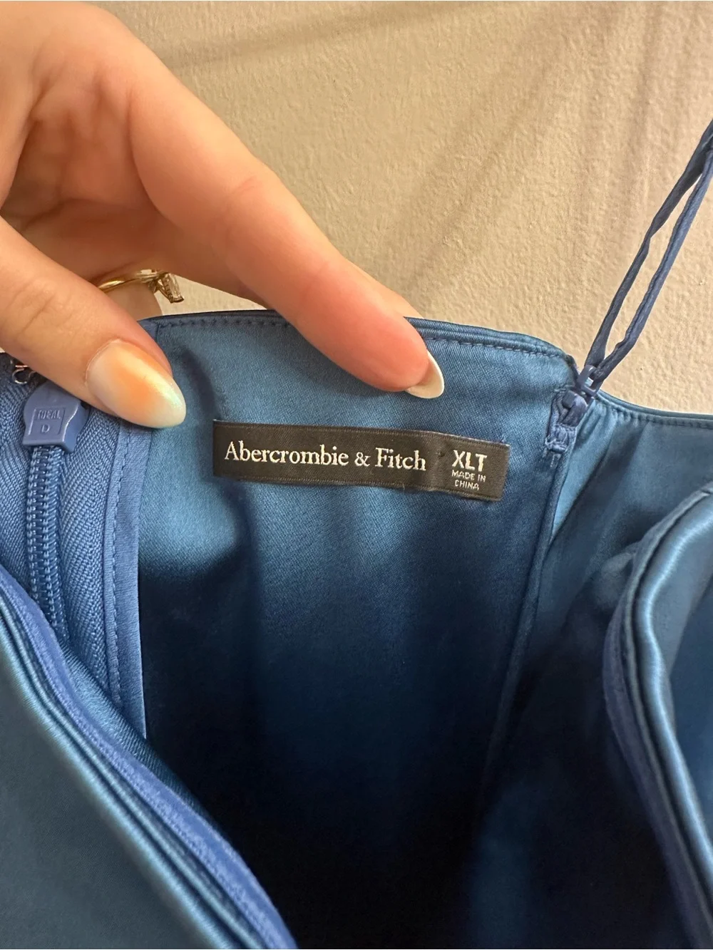 Abercrombie & Fitch strapless satin